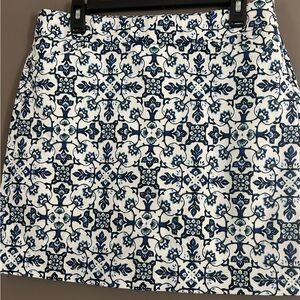 Women’s Blue & White Skort Size 10 NWOT